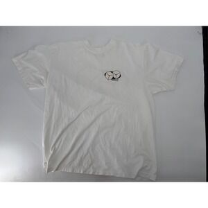 Dybbuk Dice Graphic Logo White Streetwear T-Shirt Mens XL Short Sleeve Cotton